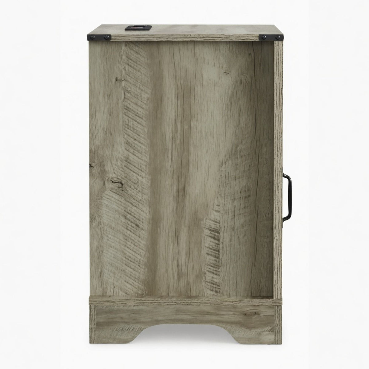 Farmhouse Nightstand with Charging Station & Storage - Multiple Colors