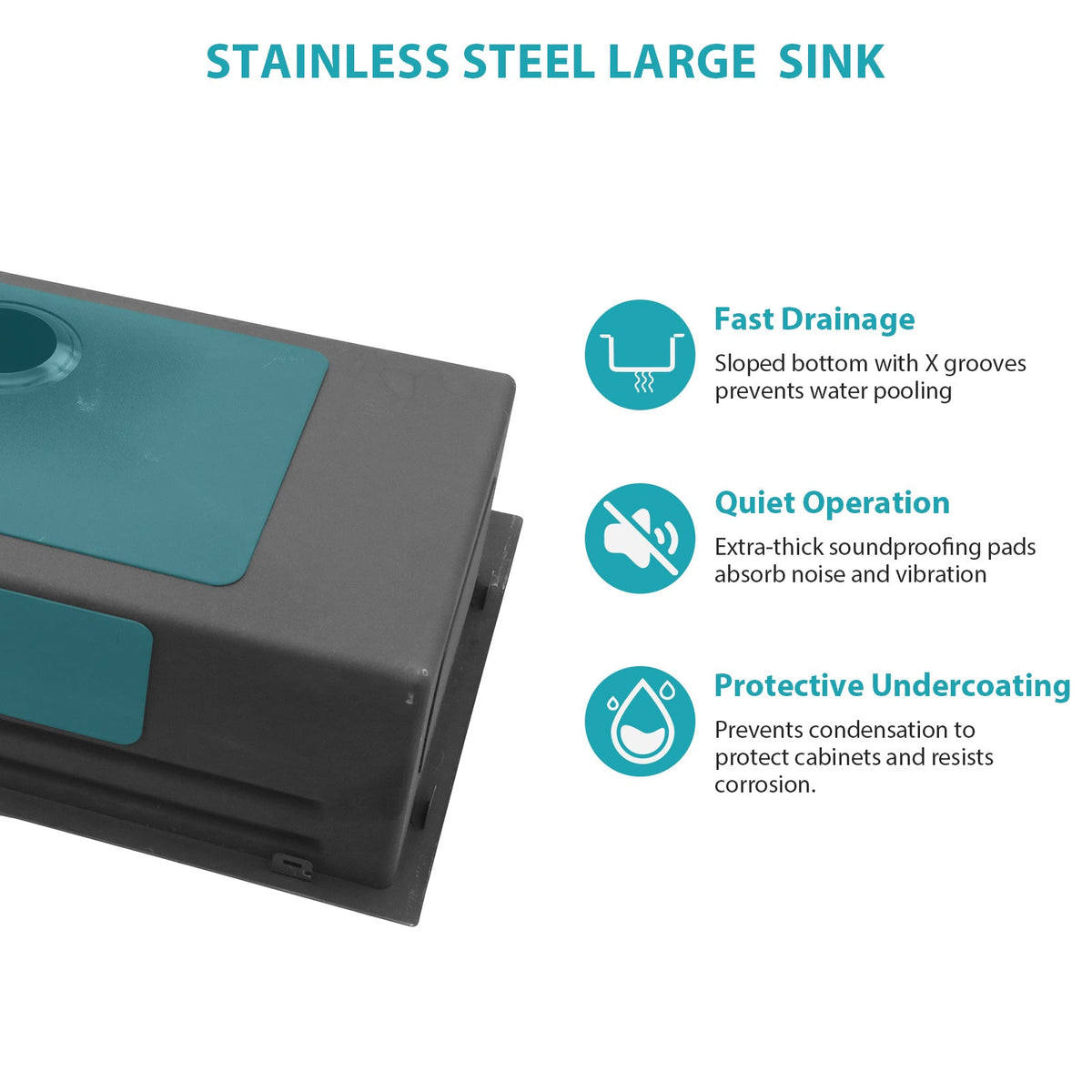 30" Gunmetal Kitchen Sink