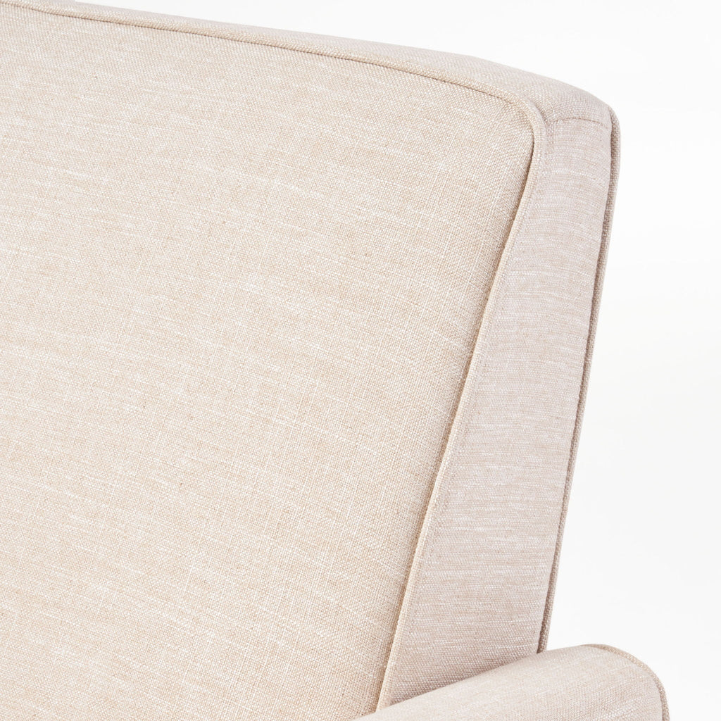 Upholstered Push Back Recliner Chair with Adjustable Recline - Multiple Colors
