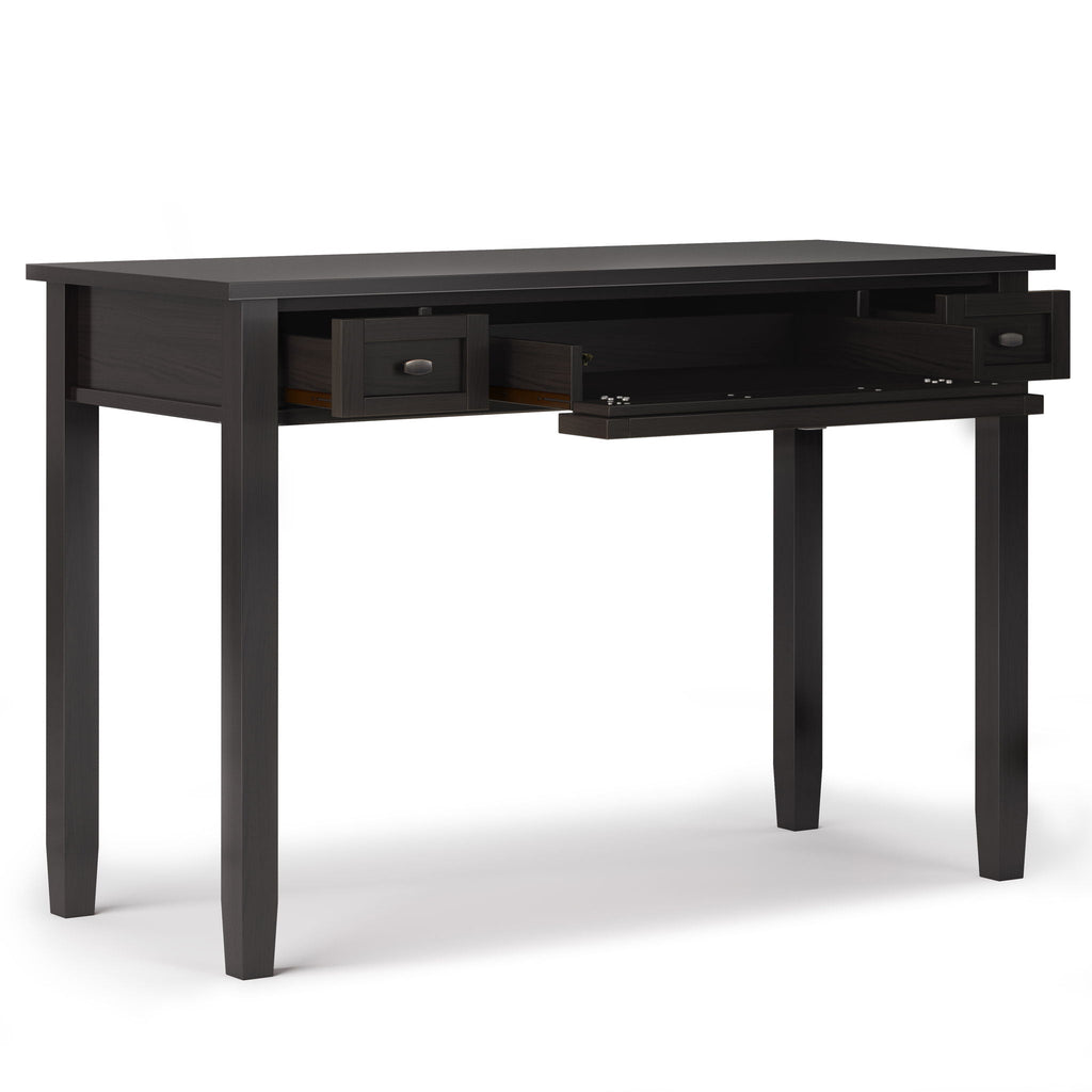 Handcrafted Wooden Writing Desk with Storage Drawers - Multiple Colors
