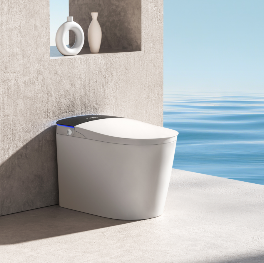 Fully Intelligent Toilet with Automatic Flip Cover - Porcelain