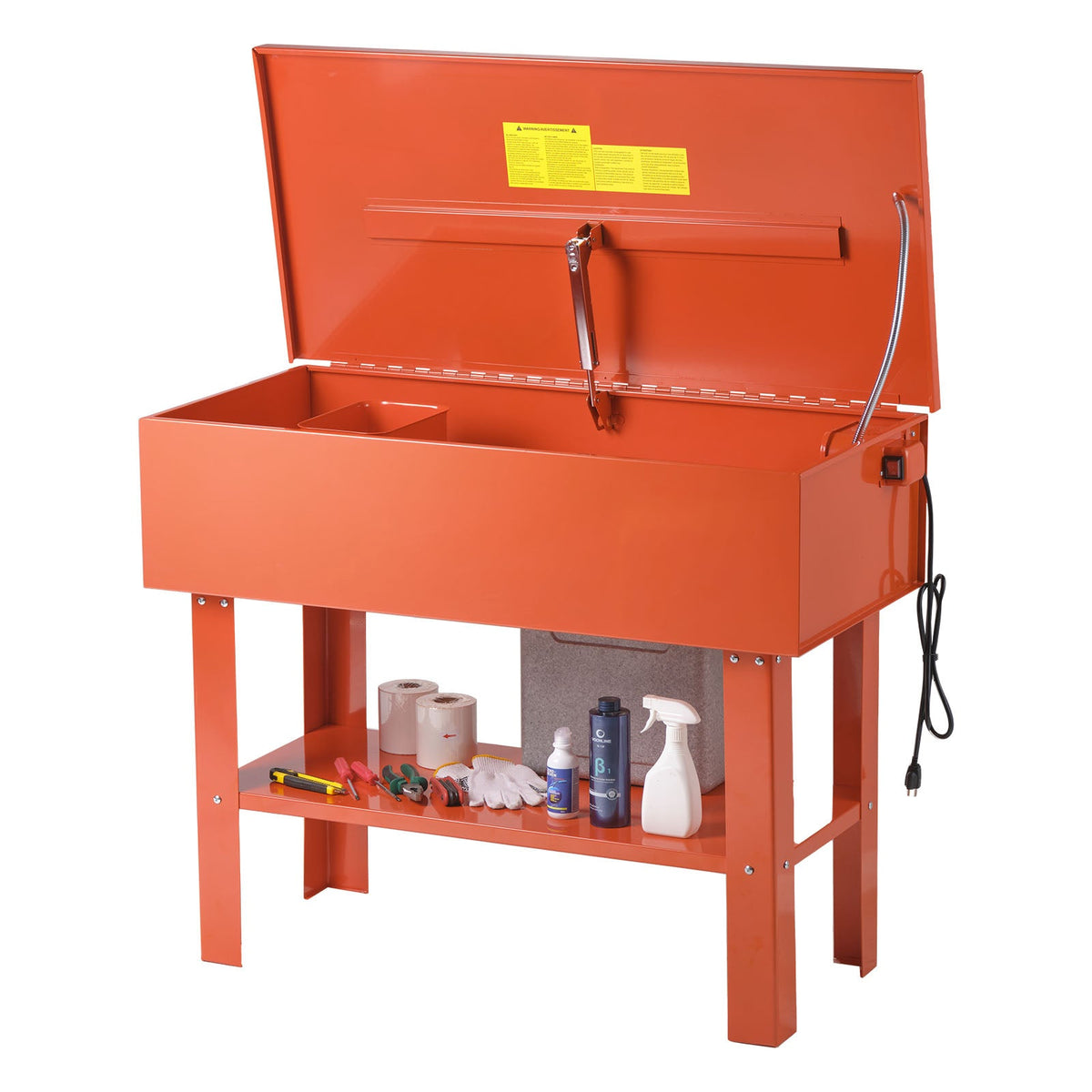 40-Gallon Parts Washer with Electric Pump - Carbon Steel