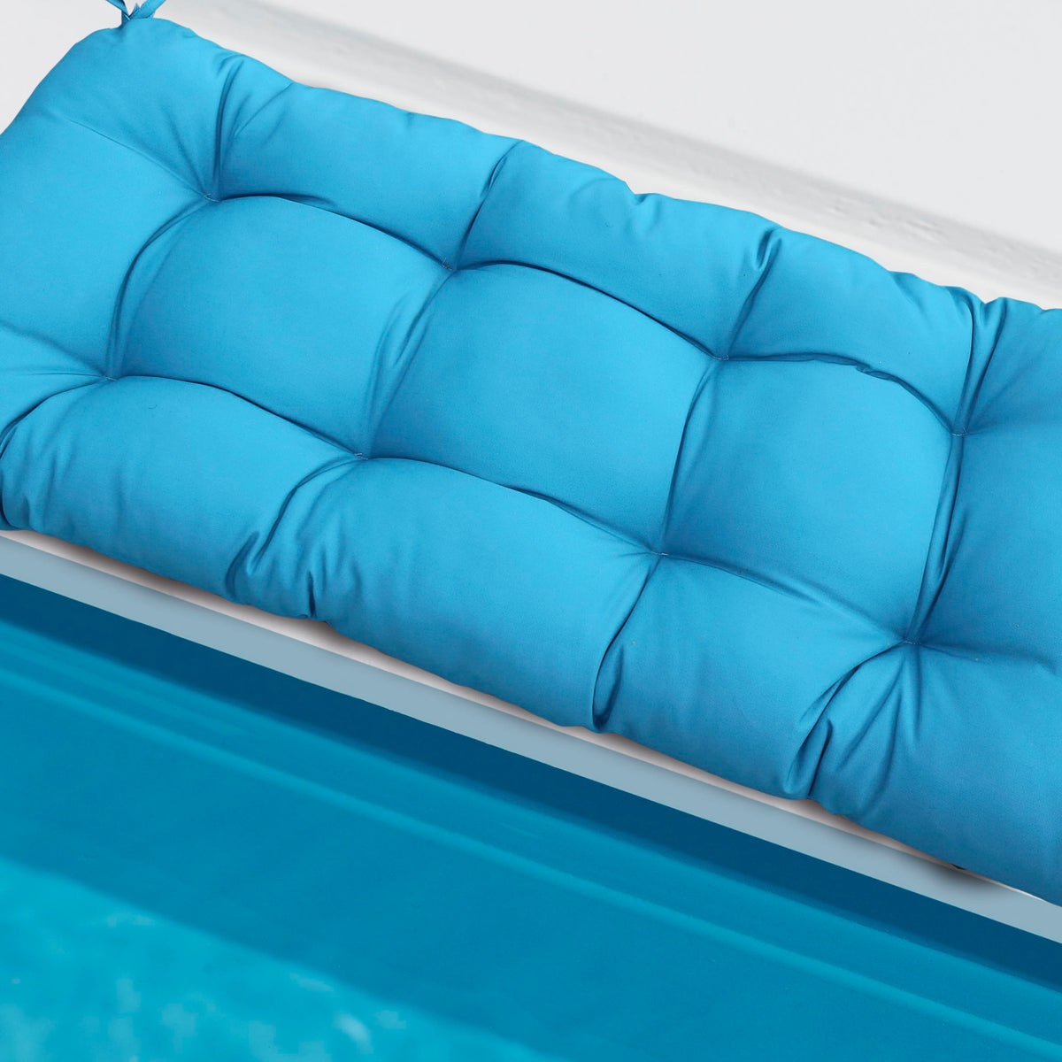 Outdoor Bench Cushion with Weather-Resistant Fabric - Red, Dark Gray, Light Blue, Blue