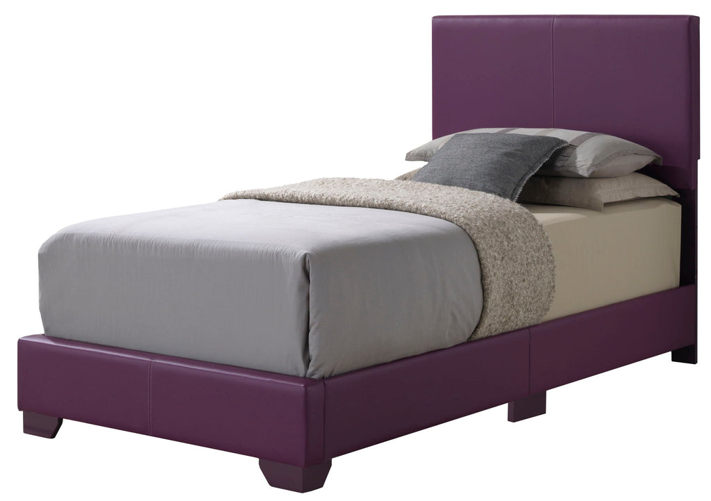 Elegant Platform Bed with Upholstered Finish - Multiple Colors