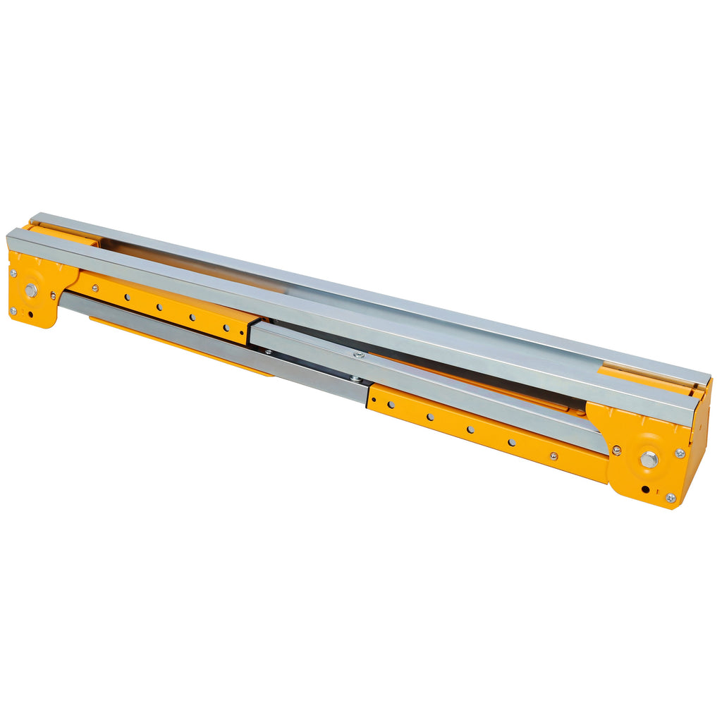 Adjustable Height Sawhorses 2 Pack with Folding Design - Steel