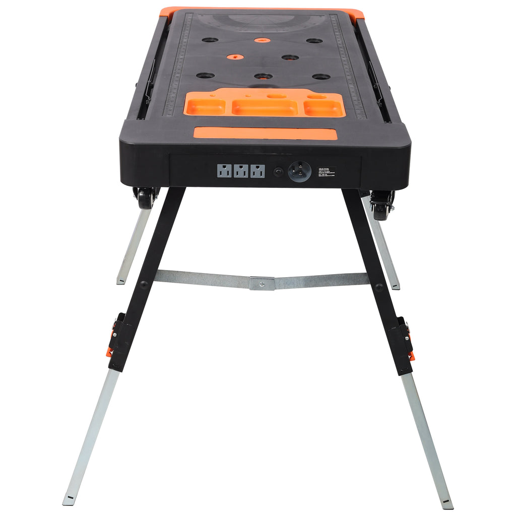 8-in-1 Multifunctional Folding Work Table with 8 Configurations - Steel/ABS/PVC