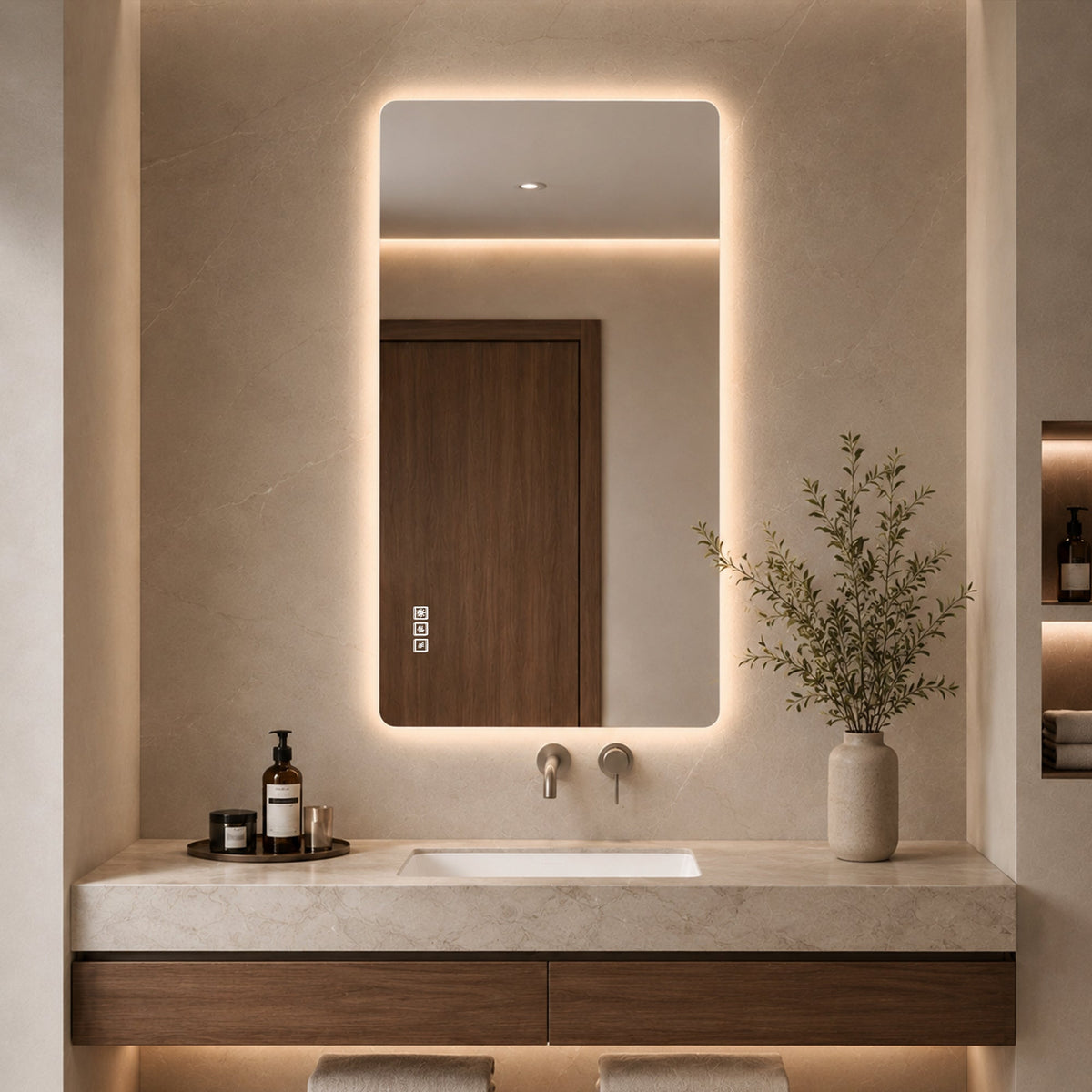 48 x 24 Inch LED Bathroom Mirror