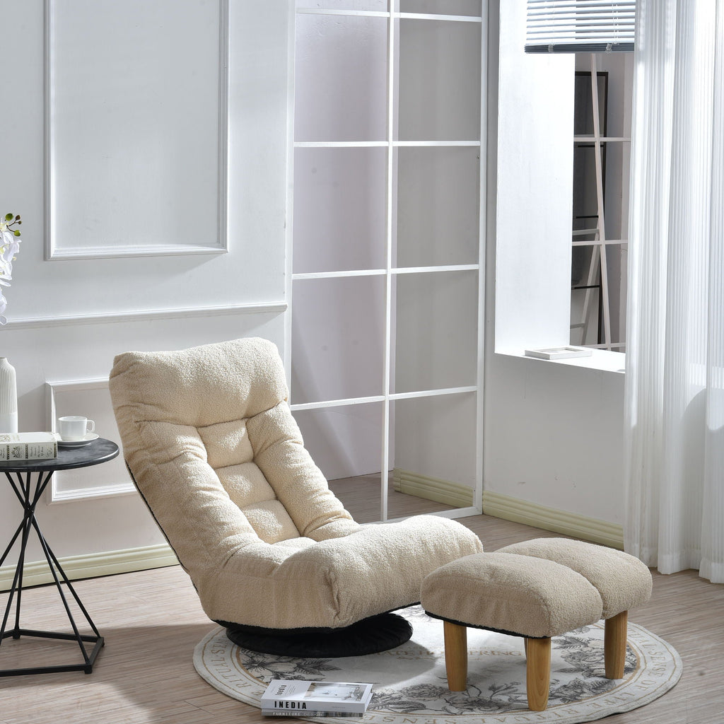 Adjustable Japanese Reclining Floor Chair Sofa With Metal Frame