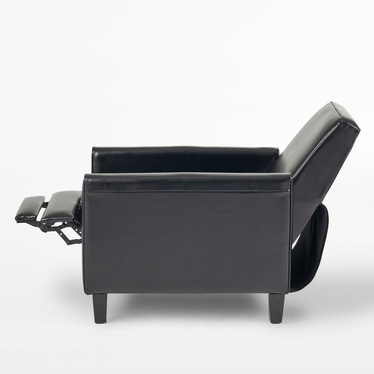 Upholstered Push Back Recliner Chair with Adjustable Recline - Multiple Colors