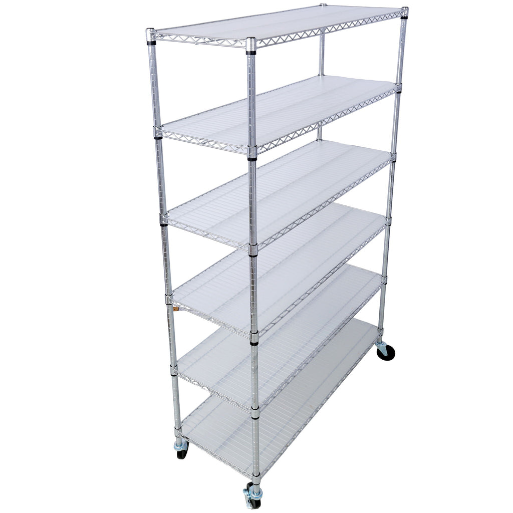6 Tier Heavy Duty Metal Shelf Wire Shelving Unit