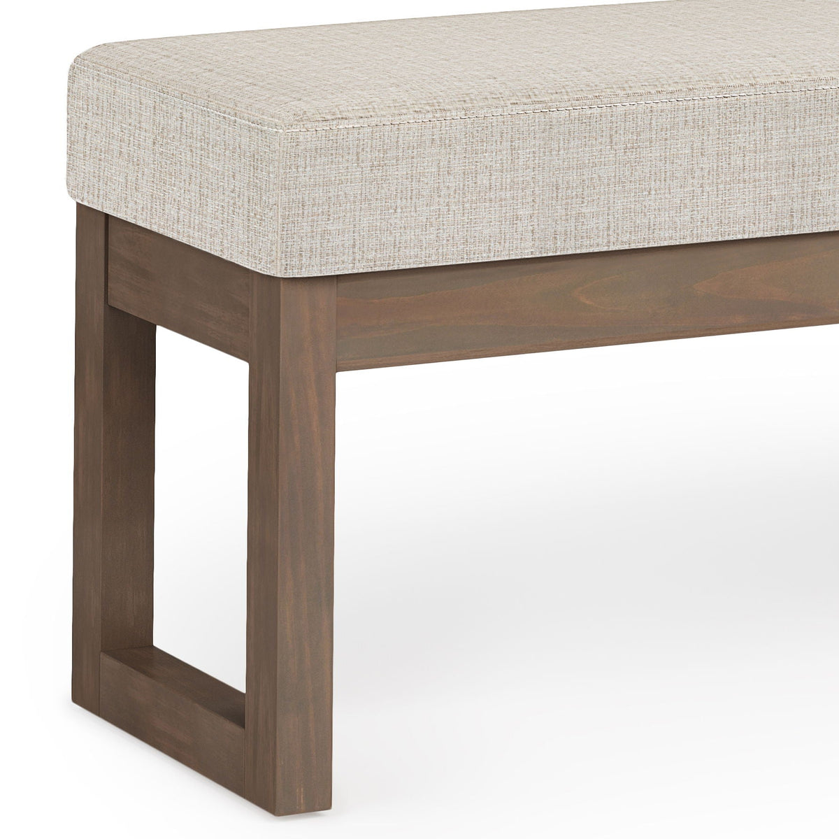 Milltown Upholstered Ottoman Bench with Versatile Design - Multiple Colors