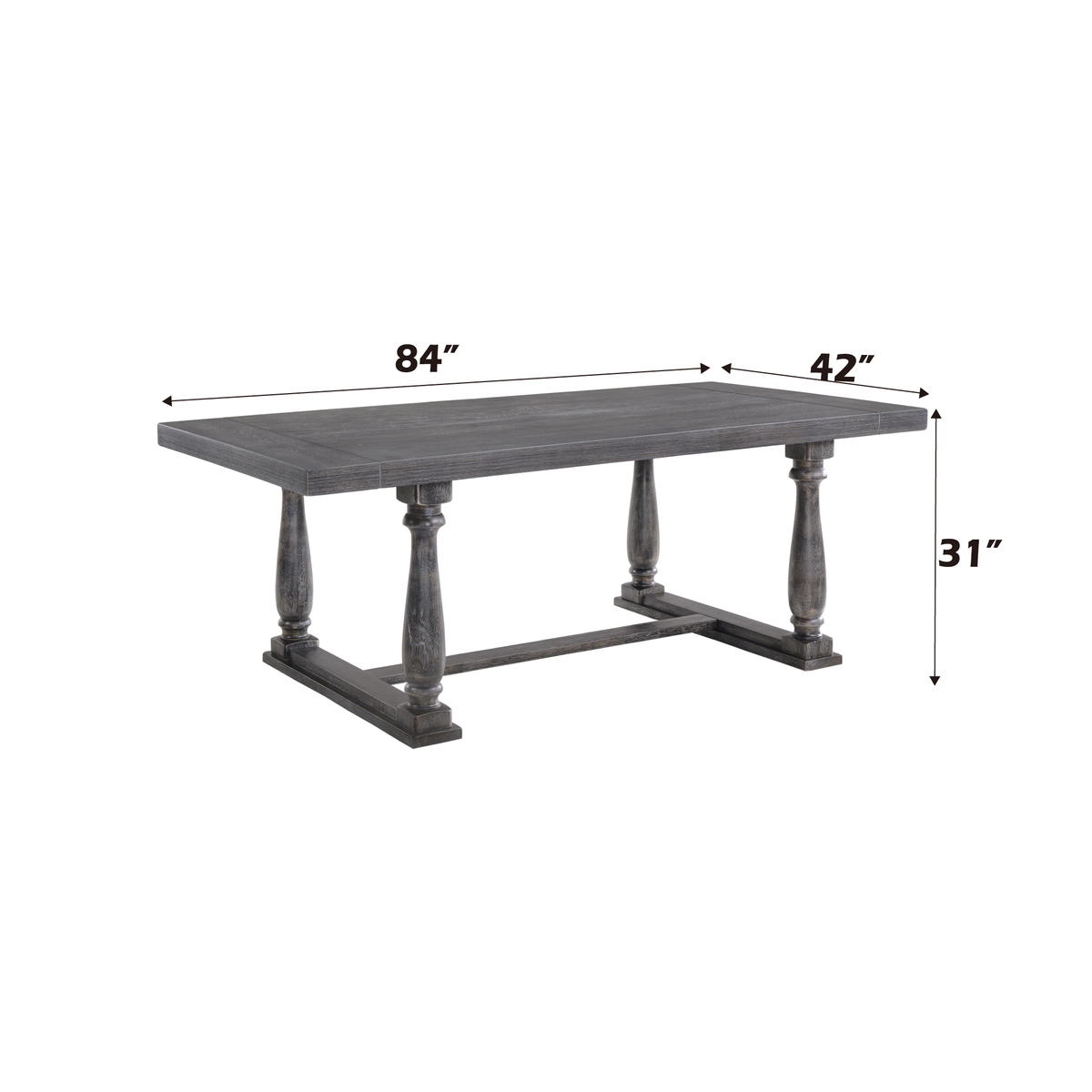 Bernard Weathered Dining Table