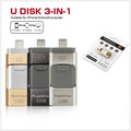 Three In One OTG USB Flash Disk For Computer And Mobile Phone