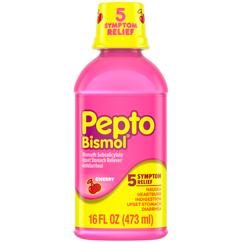 Pepto-Bismol Cherry Liquid Upset Stomach & Diarrhea Relief