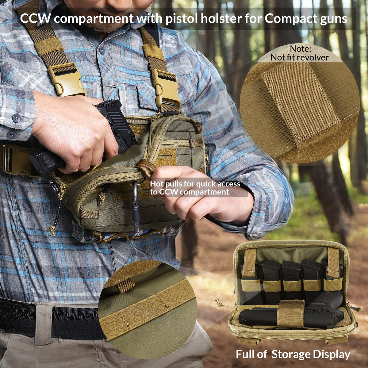 VOTAGOO® Tactical EDC Chest Rig