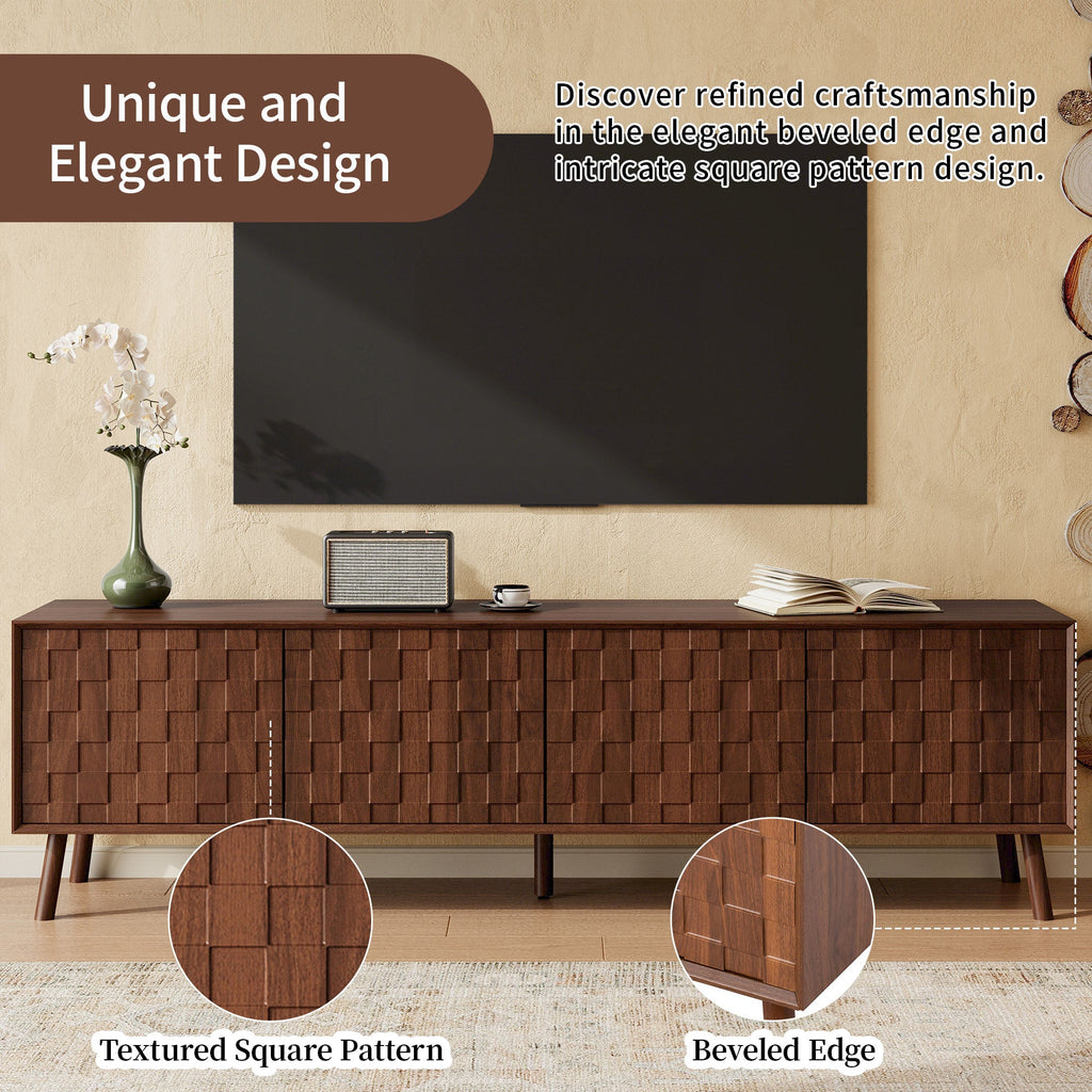70 Inch Modern TV Stand for TVs Up to 80 Inches