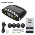 Elliptical Display Tire Pressure Monitor USB Solar Charging Internal And External Sensor