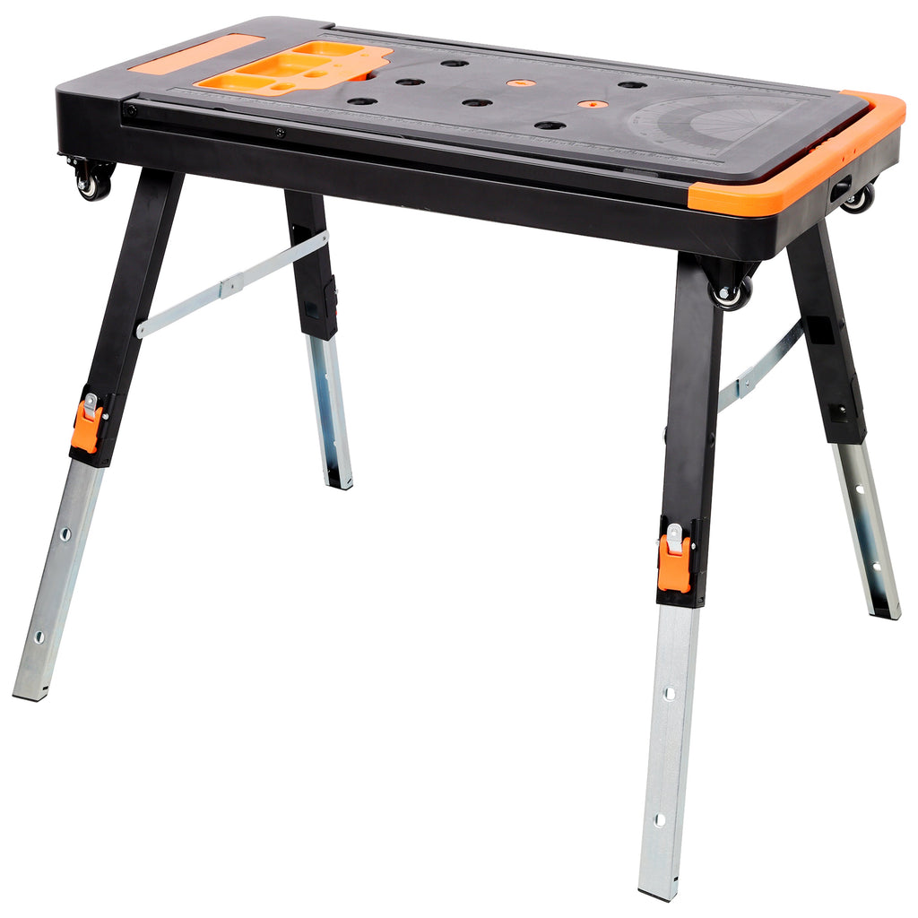8-in-1 Multifunctional Folding Work Table with 8 Configurations - Steel/ABS/PVC