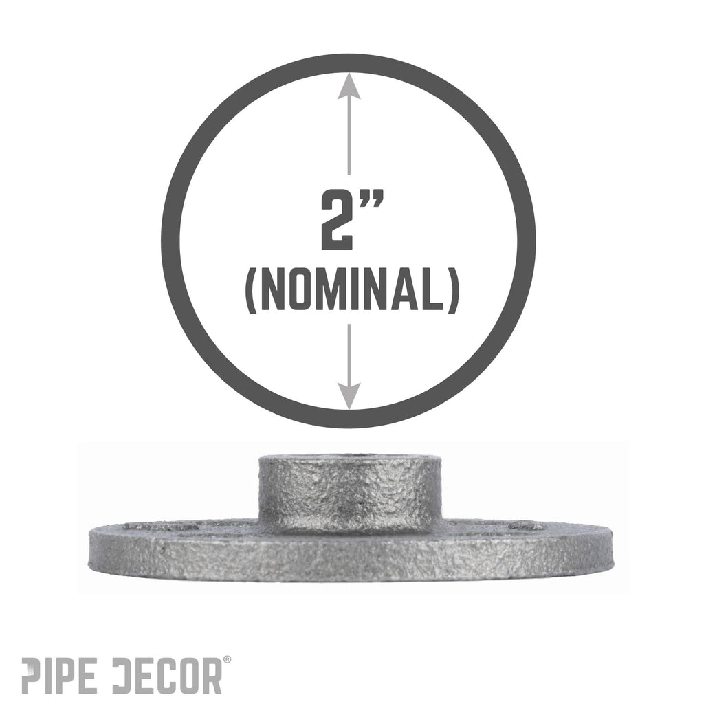 2 in. Black Floor Flange