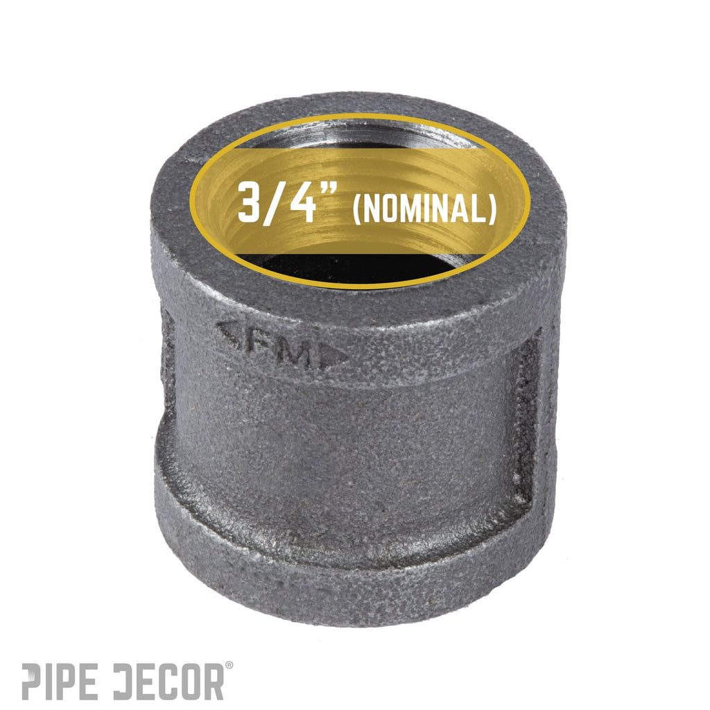 3/4 in. Black Coupling