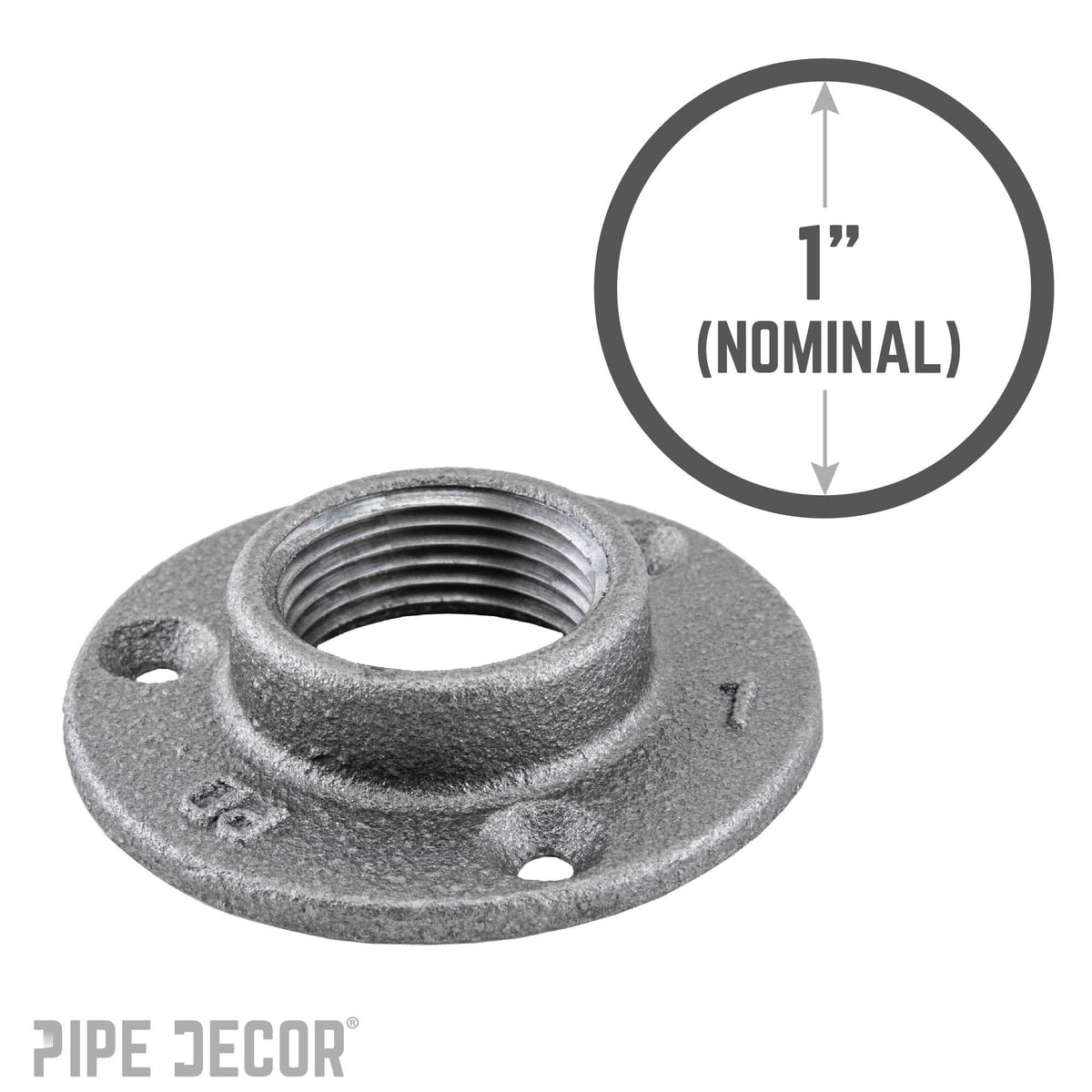 1 in. Black Mini Flange