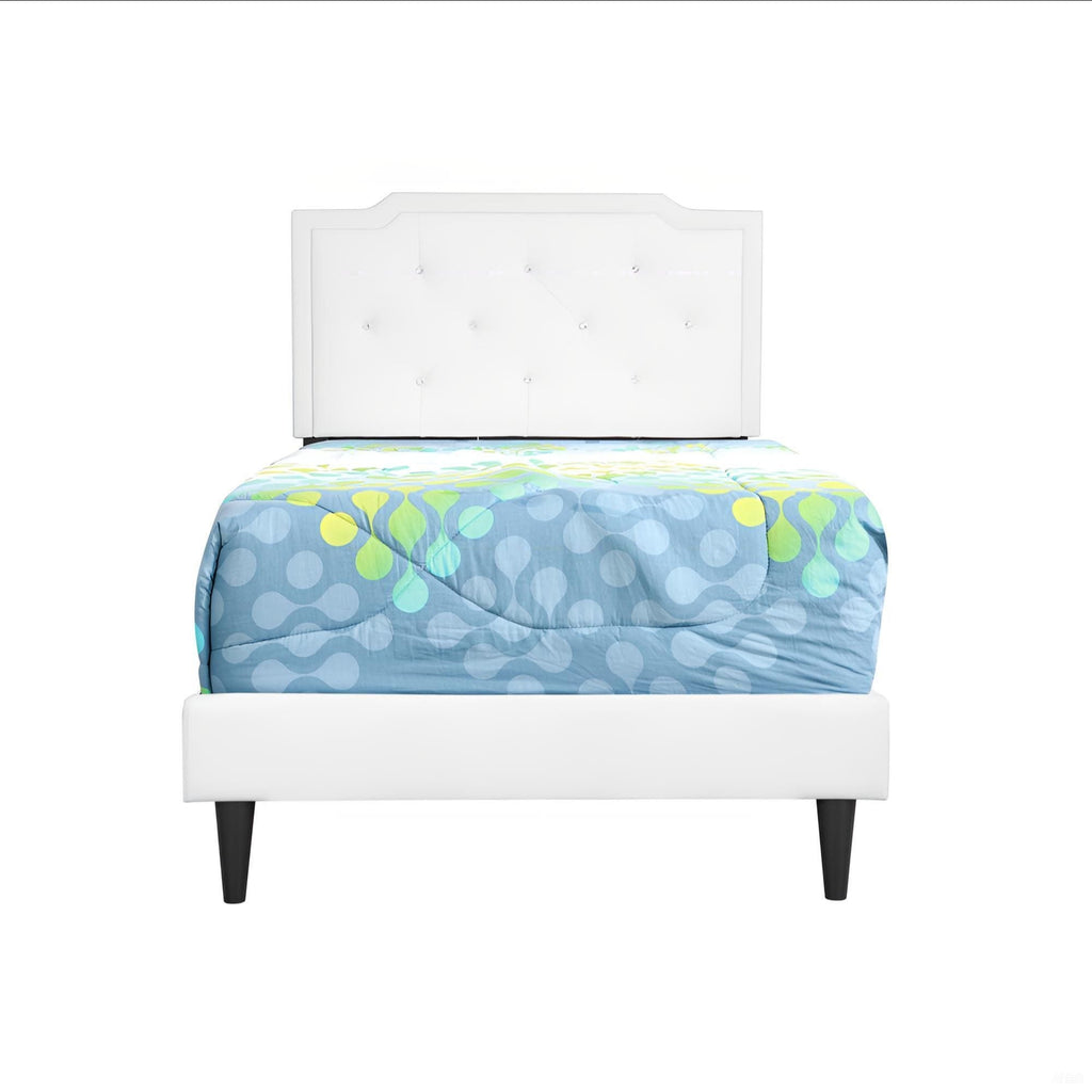 Button Tufted Upholstered Bed with Charming Design - Multiple Colors