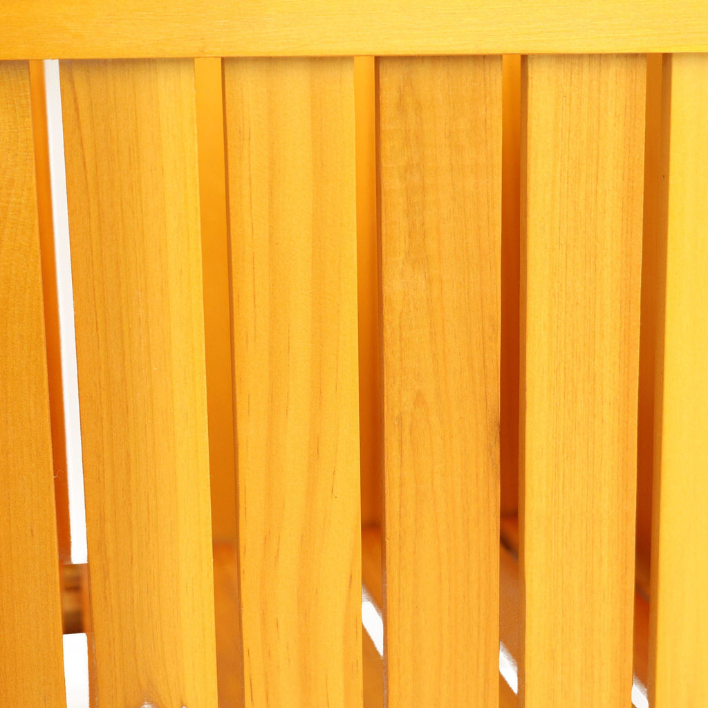 Teak Square Outdoor Flower and Herb Pot with Durable Wood Construction