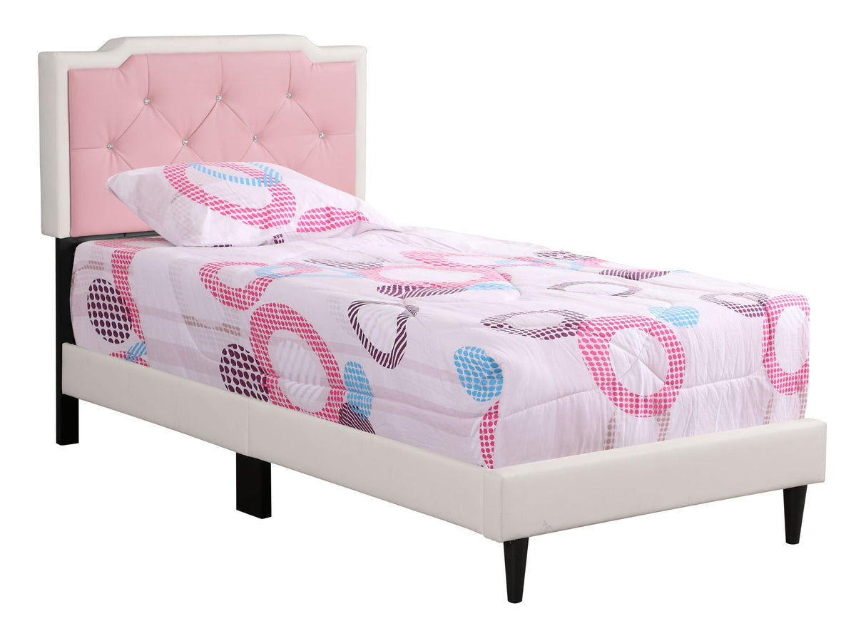 Button Tufted Upholstered Bed with Charming Design - Multiple Colors