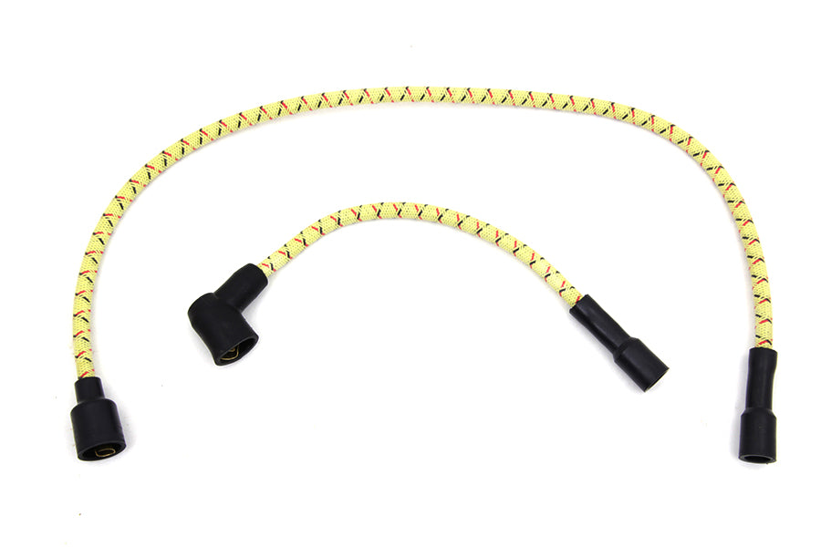 Sumax Yellow with Black & Red Tracer 7mm Spark Plug Wire Set - C77433