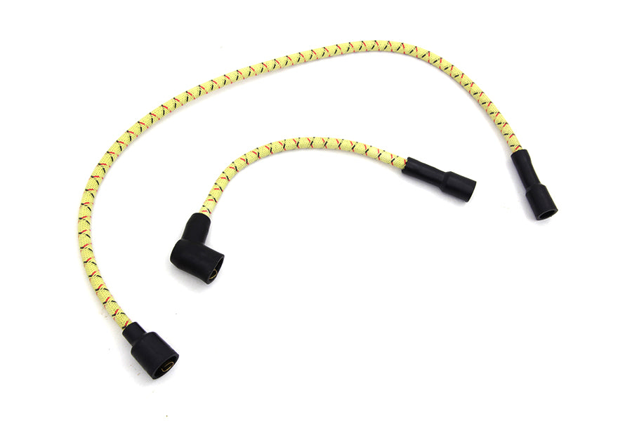 Sumax Yellow with Black & Red Tracer 7mm Spark Plug Wire Set - C77433