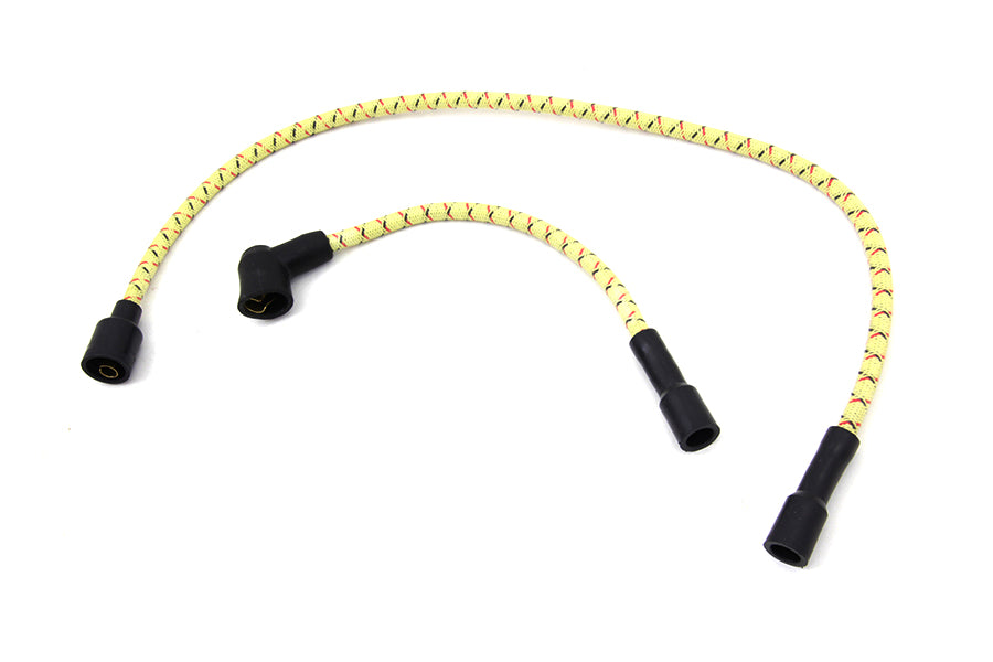 Sumax Yellow with Black & Red Tracer 7mm Spark Plug Wire Set - C77433