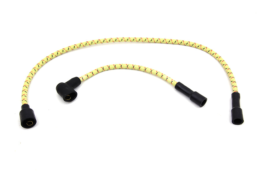 Sumax Yellow with Black & Red Tracer 7mm Spark Plug Wire Set - C77433