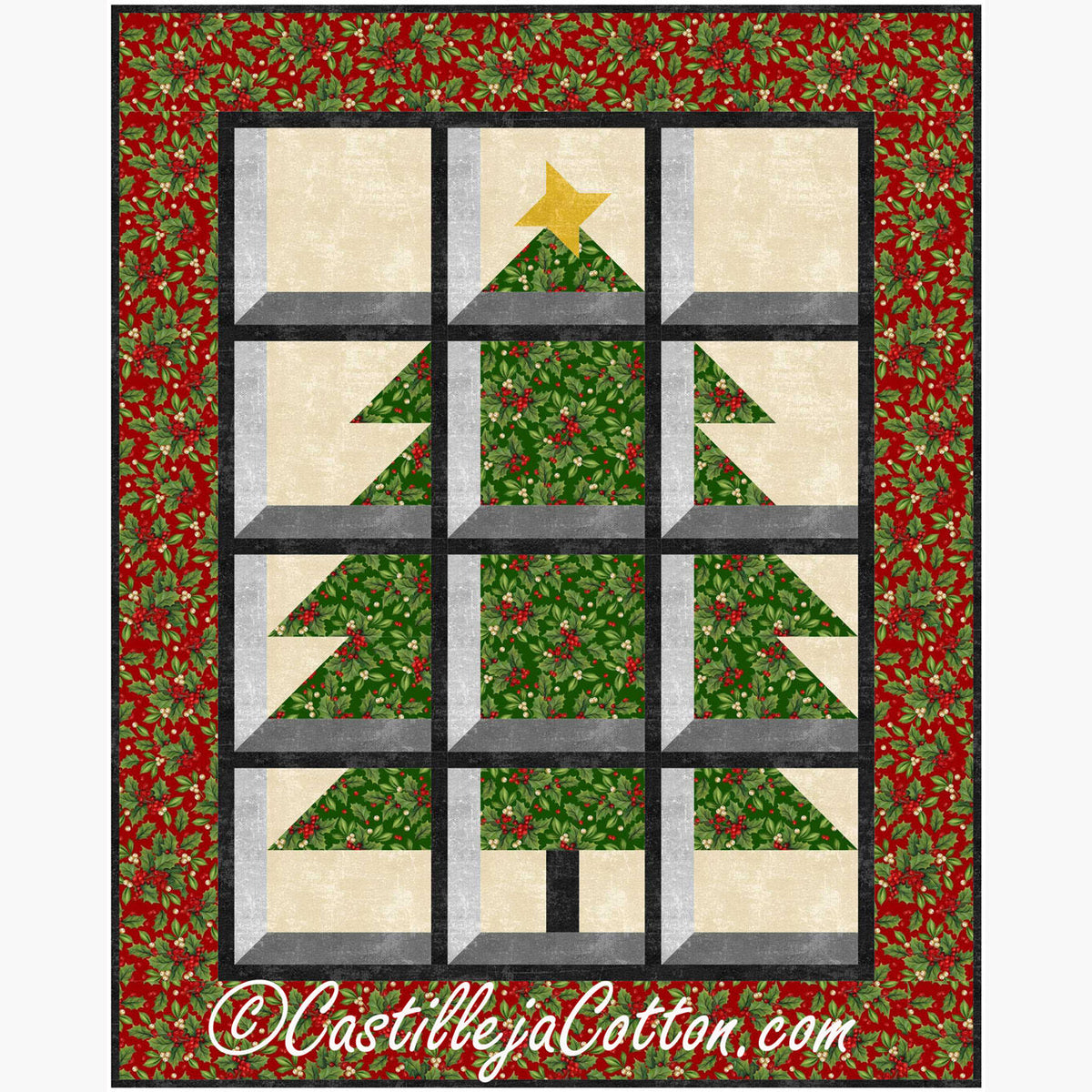 Christmas Tree in a Window Downloadable Pattern