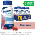 Ensure® Original Strawberry Nutrition Shake Bottle, 8 oz x 6-Pack