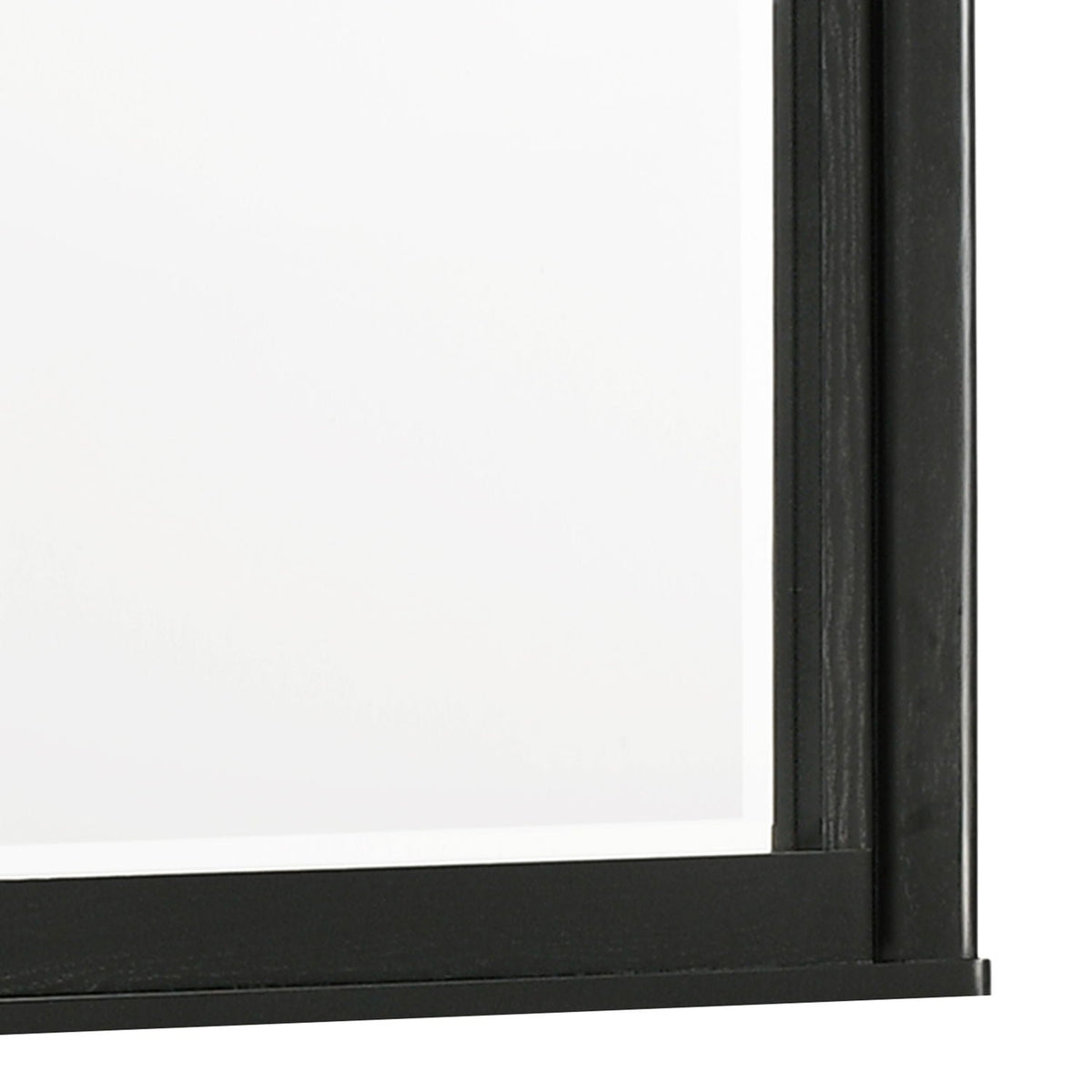 Black Bedroom Mirror with Deep Frame - Opel