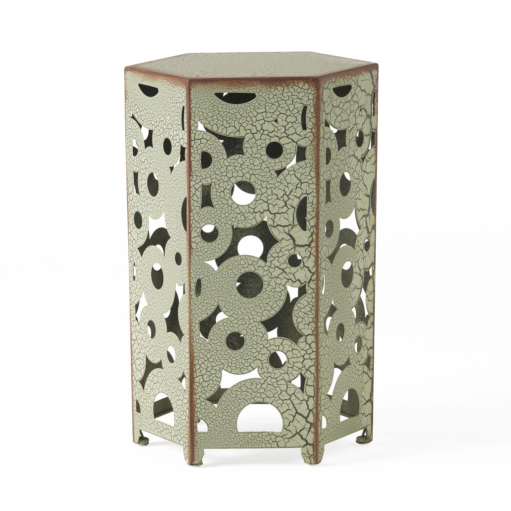 Selva Accent Table Set with Powder-Coated Iron - Green