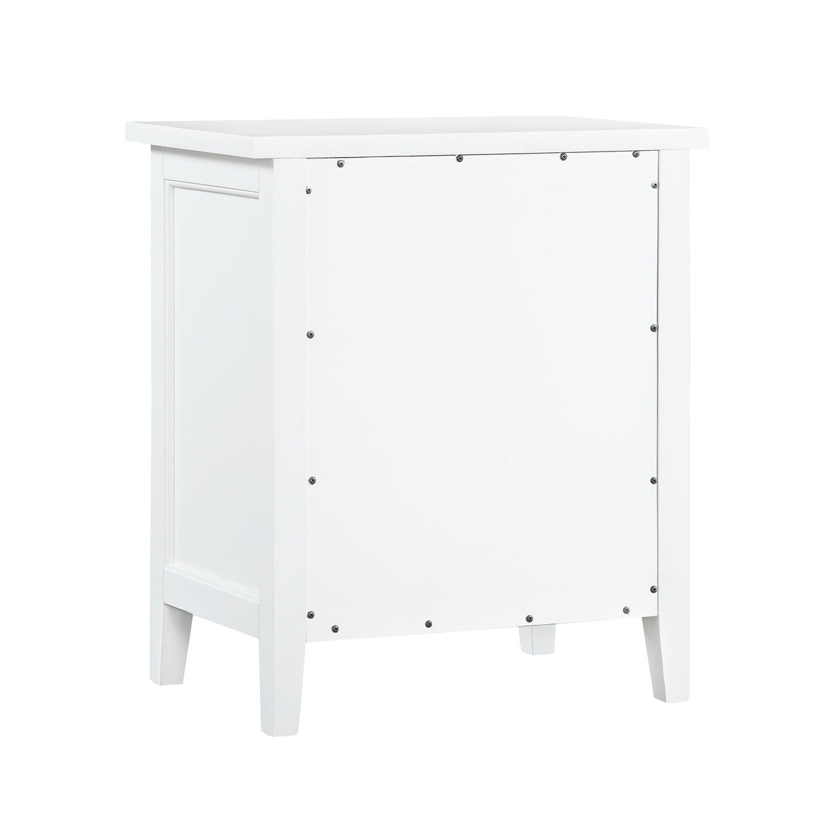 3 Drawer Nightstand with Metal Glides - White, Blue, Dark Green