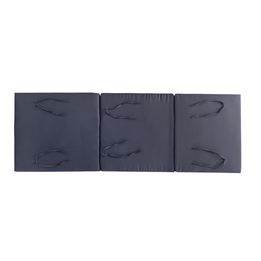 Gray Broadway Ian Chaise Lounge Cushion with Waterproof Fabric - Gray