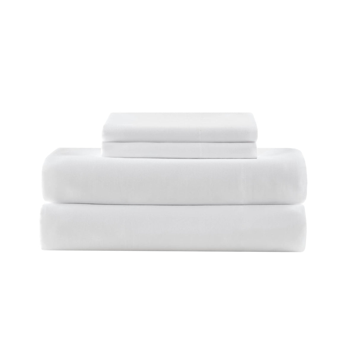 King Luxury Cotton Sheet Set with Soft 100% Cotton - White