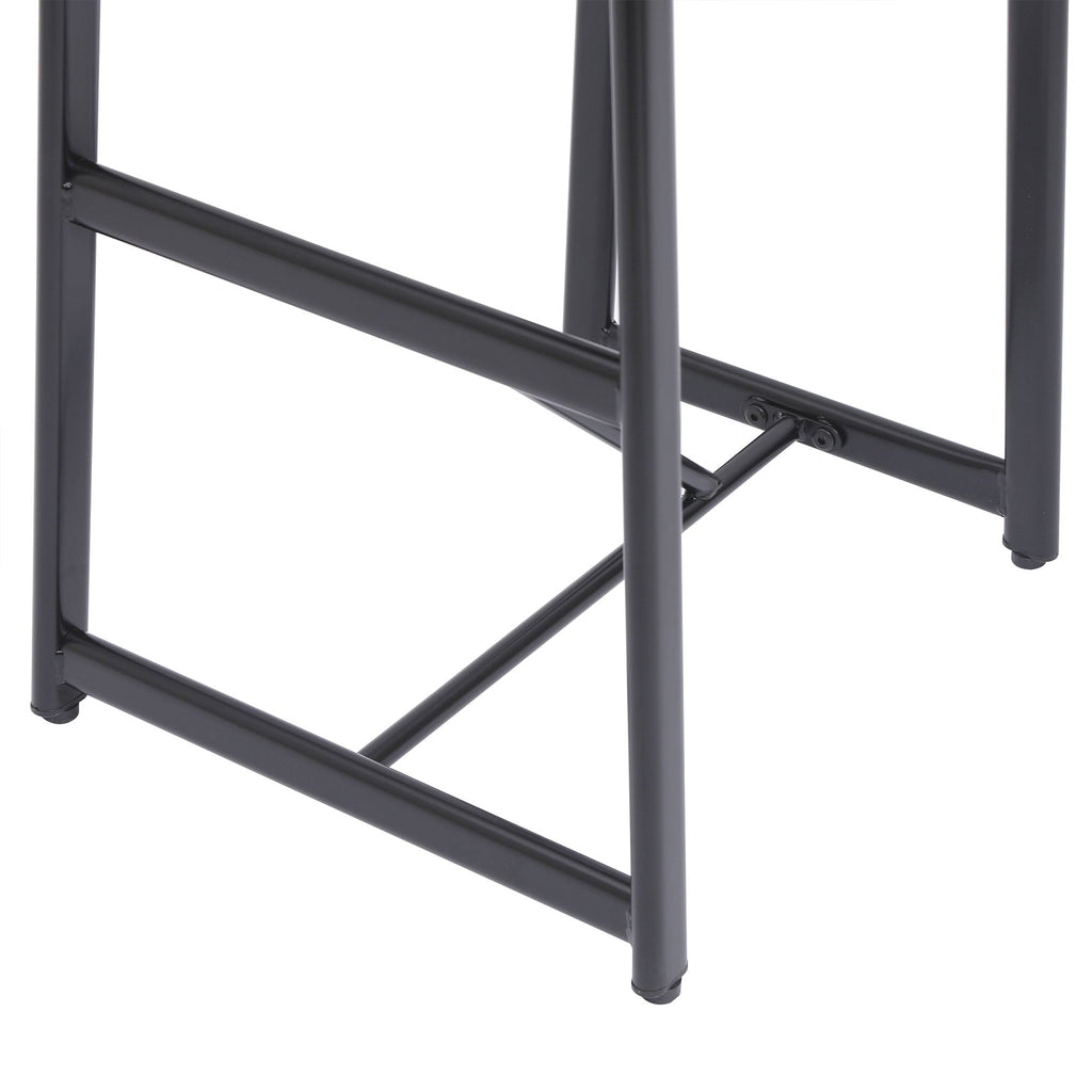 Modern Bar Stools with Backrest for Kitchen – Set of 3 – White or Black