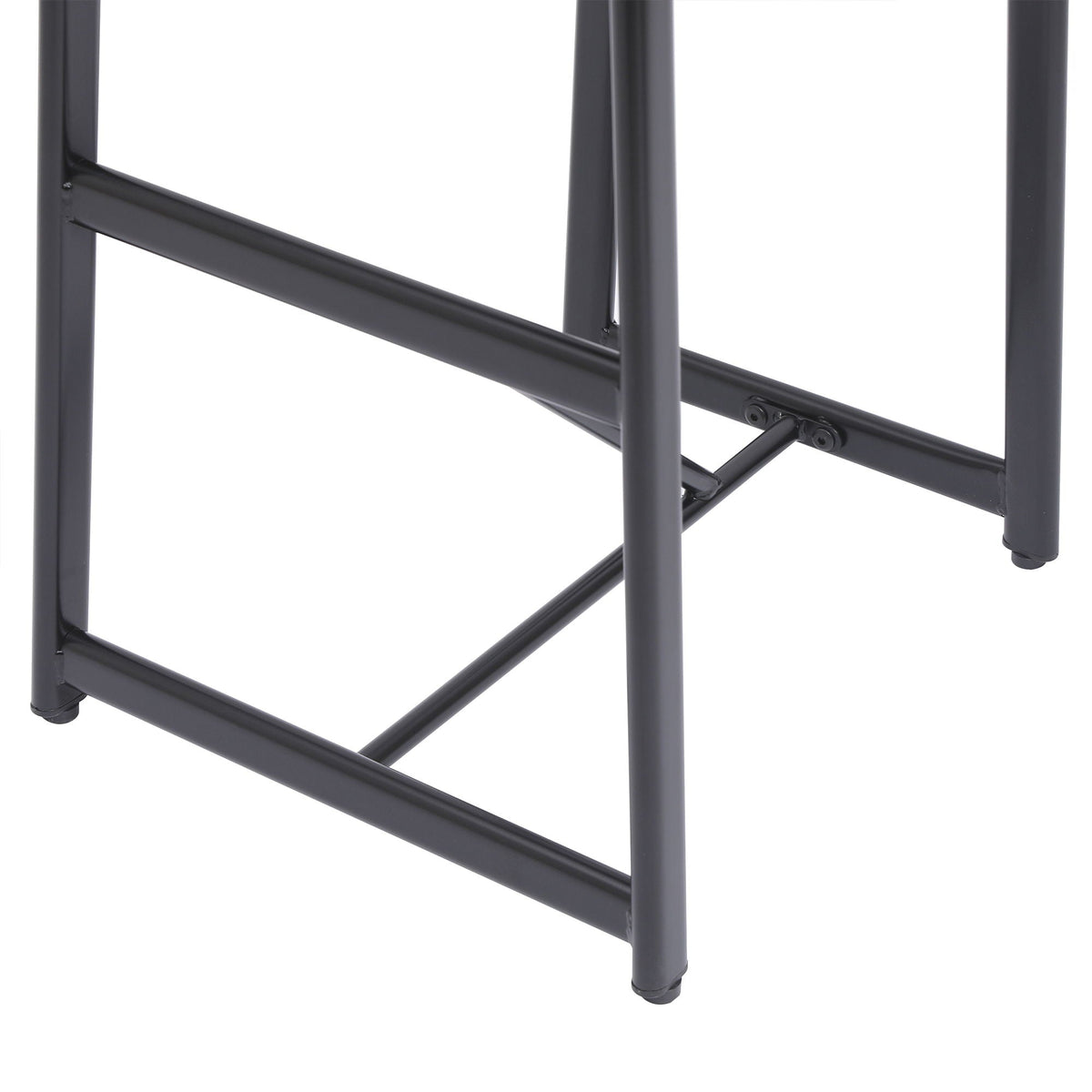 Modern Bar Stools with Backrest for Kitchen – Set of 3 – White or Black