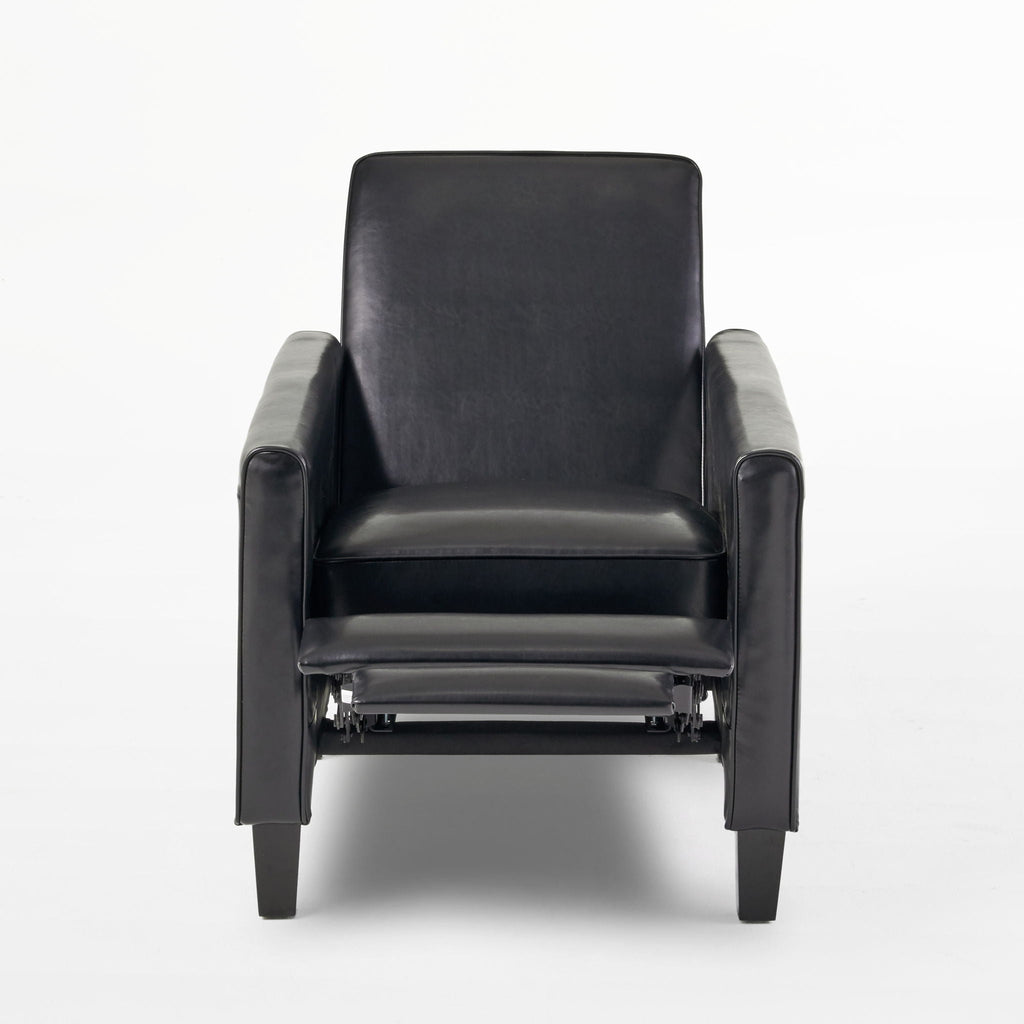 Upholstered Push Back Recliner Chair with Adjustable Recline - Multiple Colors
