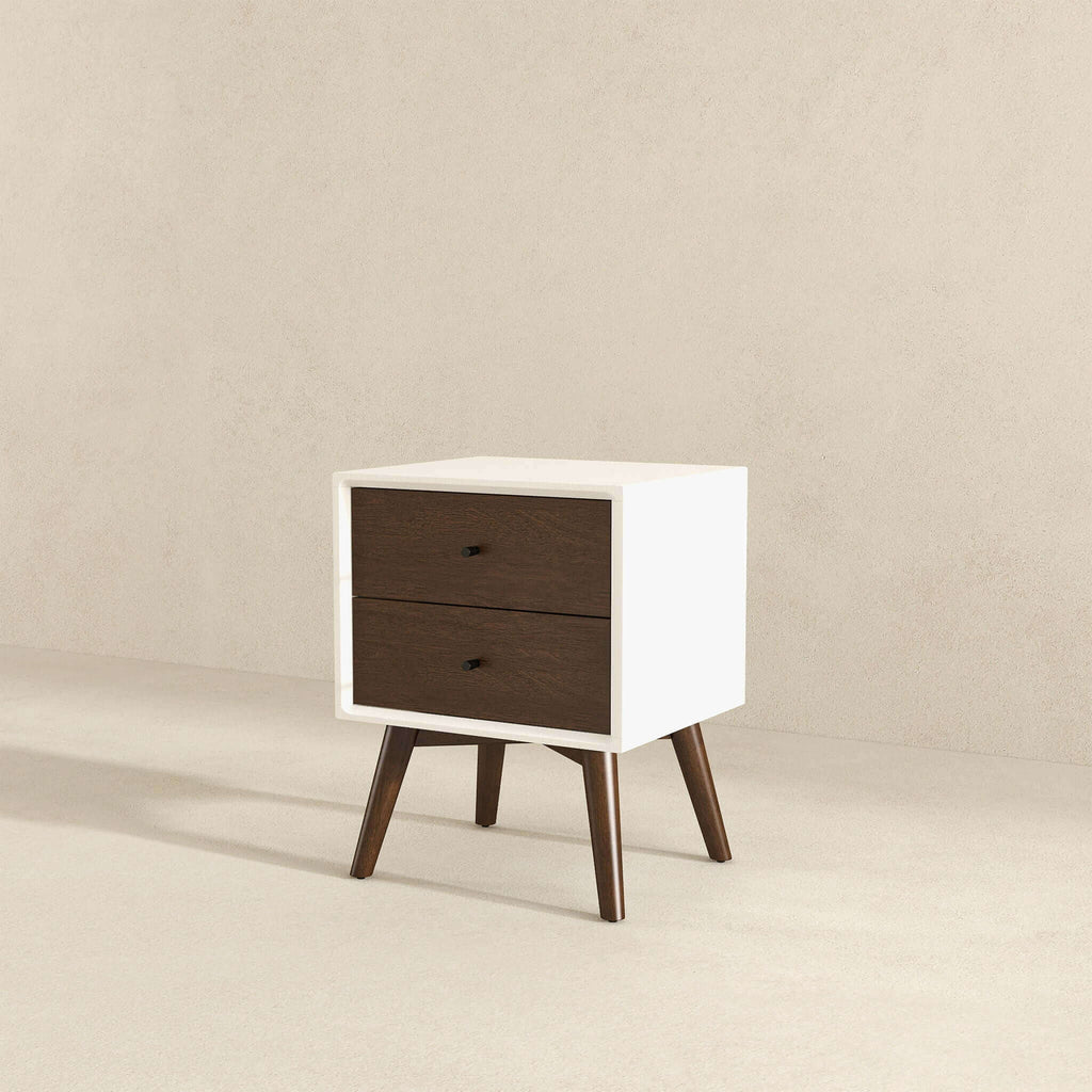 Caroline - Mid-Century Modern Style Night Stand 2 Drawer