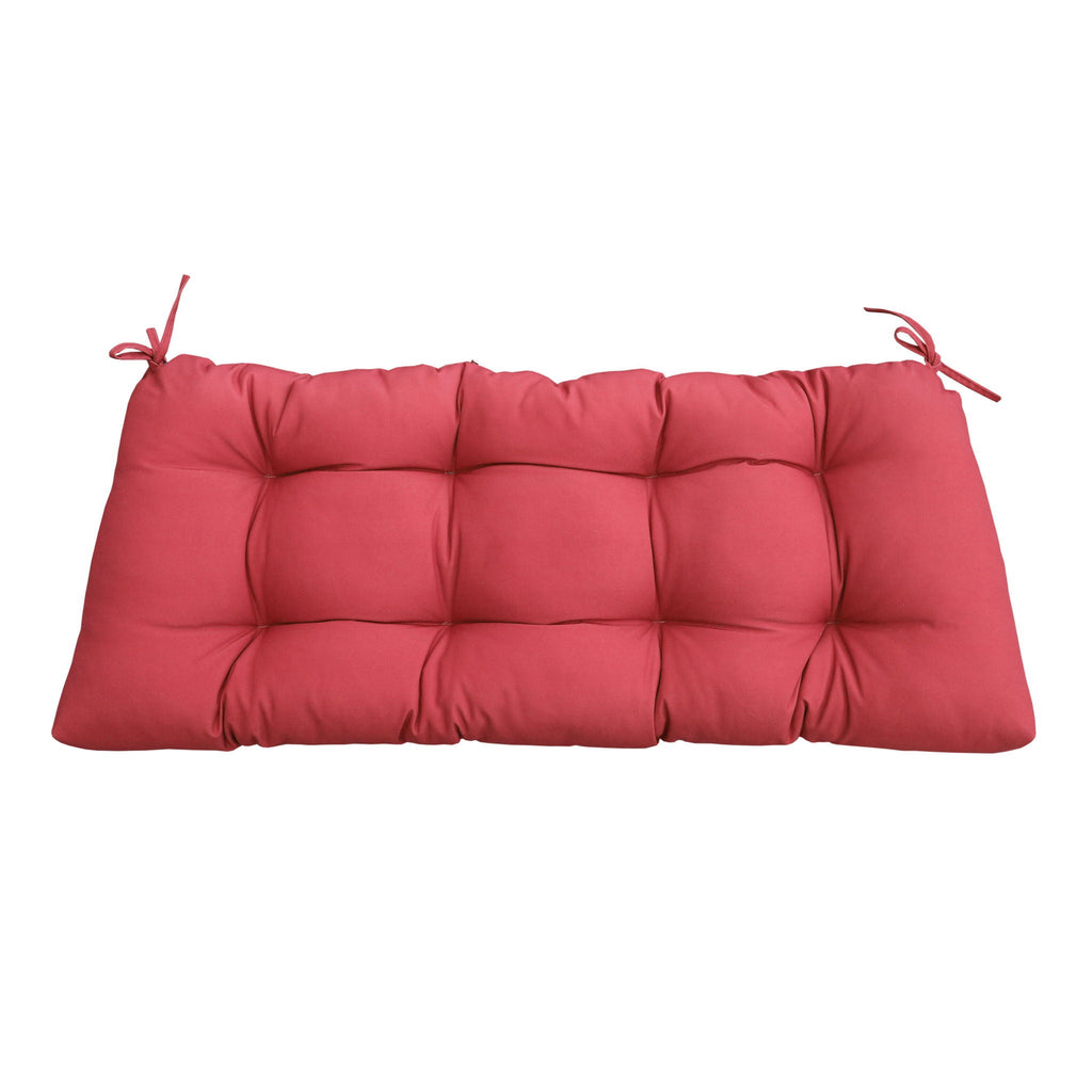 Outdoor Bench Cushion with Weather-Resistant Fabric - Red, Dark Gray, Light Blue, Blue