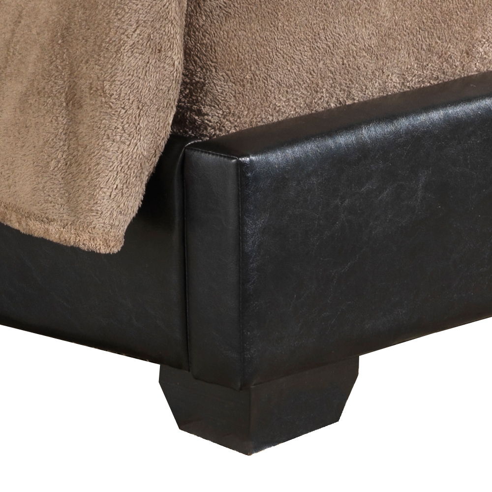 Elegant Platform Bed with Upholstered Finish - Multiple Colors