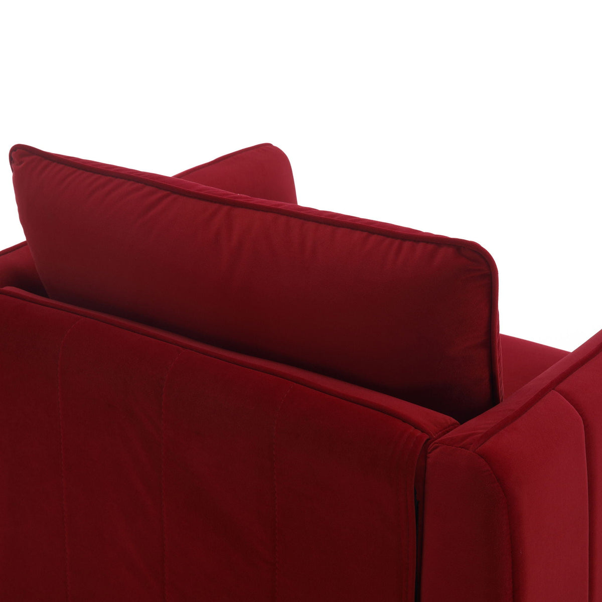 Accent Chair with Removable Pillow - Dark Green or Dark Red