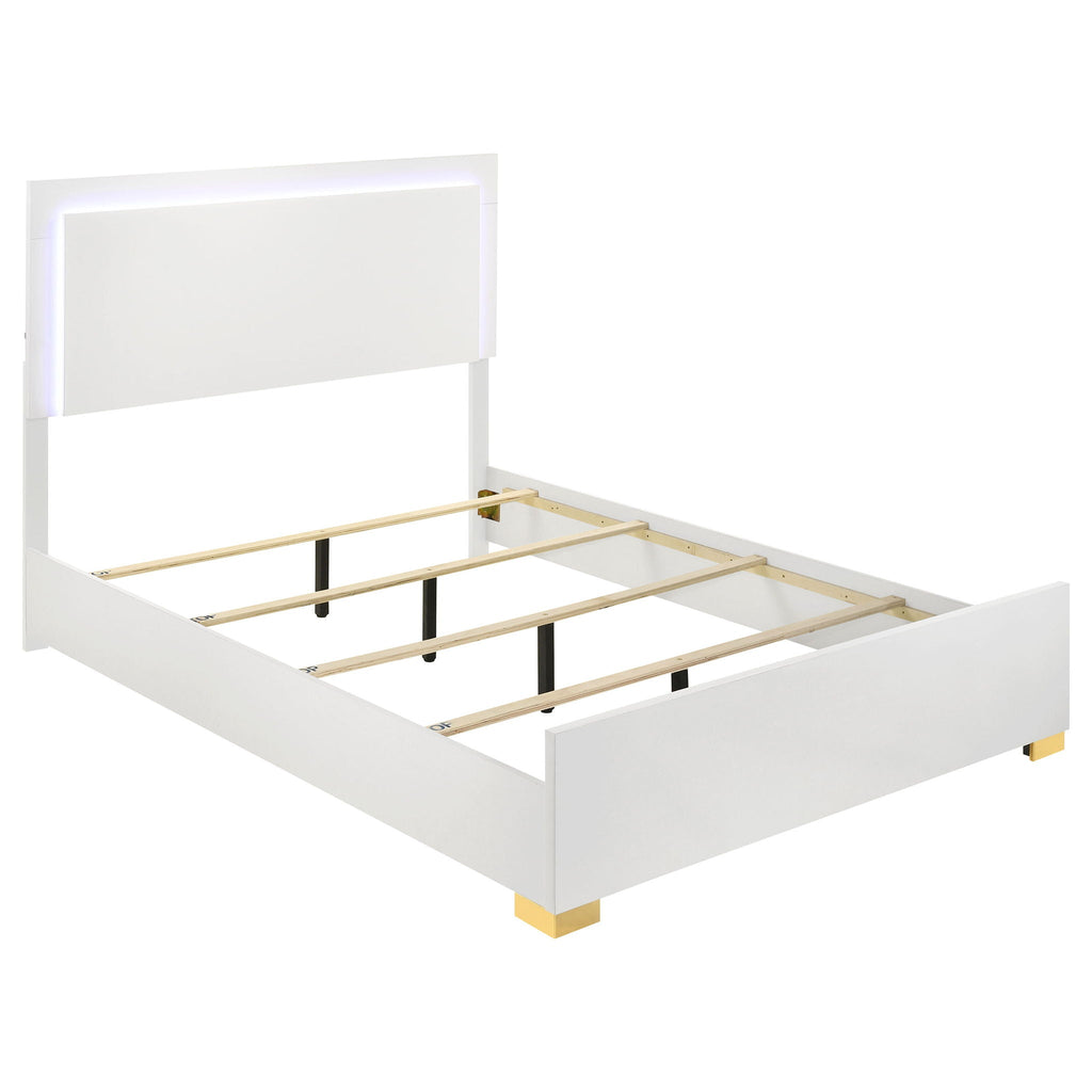 Jeremiah LED Panel Bed With Touch Controlled Lighting