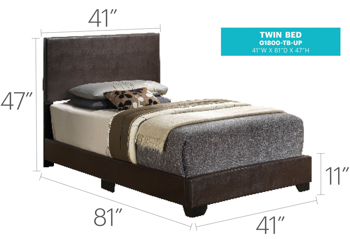 Elegant Platform Bed with Upholstered Finish - Multiple Colors