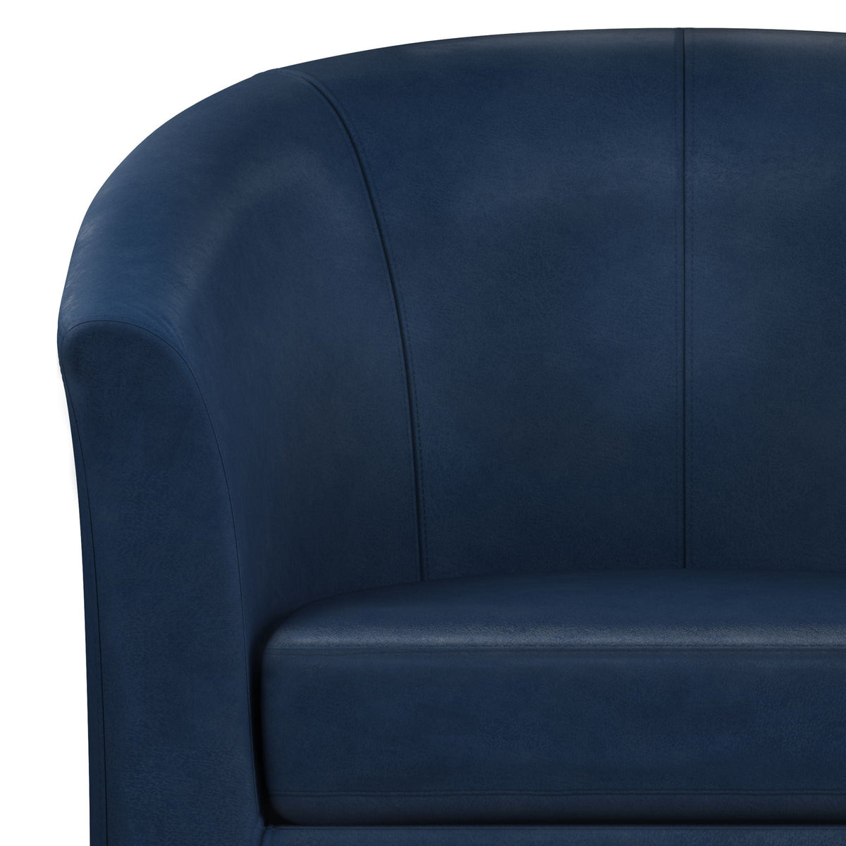 Transitional Tub Chair with Curved Back and Removable Cushion - Multiple Colors