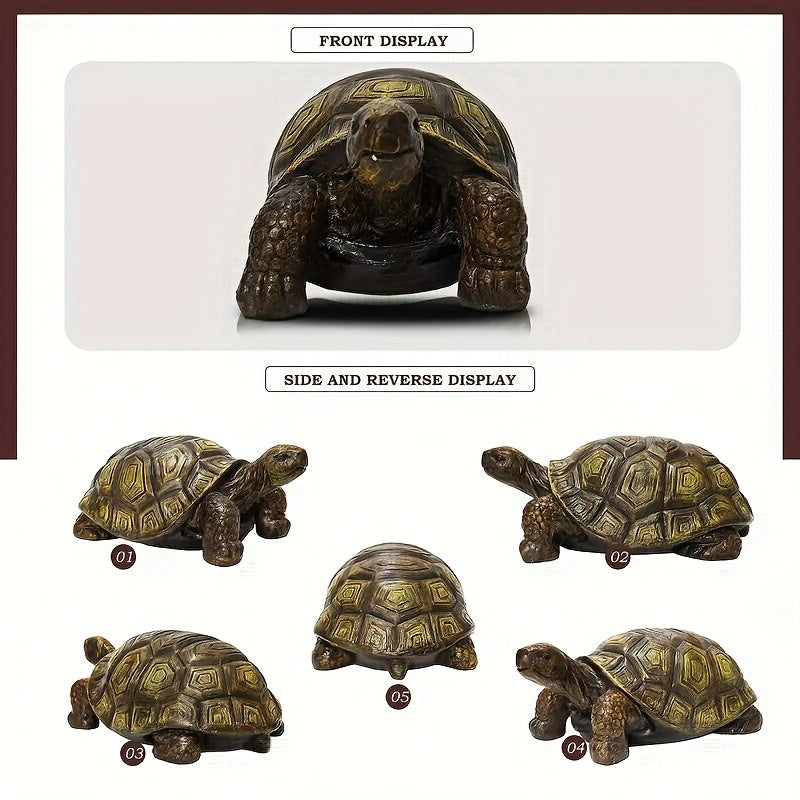 Large 3D Turtle Statue with Realistic Detailing - Resin